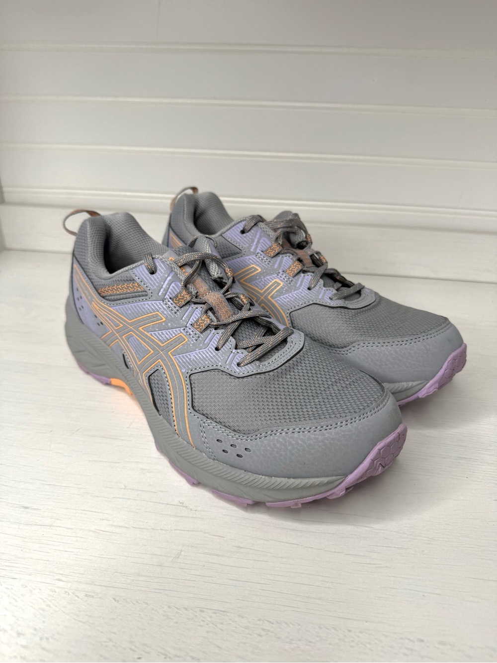 ASICS Women's Gel-Venture 9 Athletic Shoes w/ Lavender & Peach Accents Size 9.5